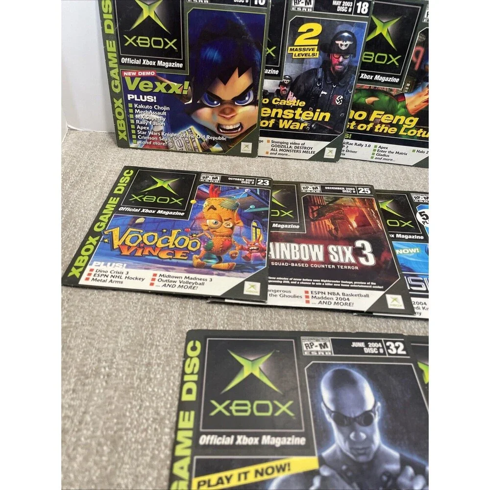 Official Xbox Magazine Lot of 15 Game Demo Discs
